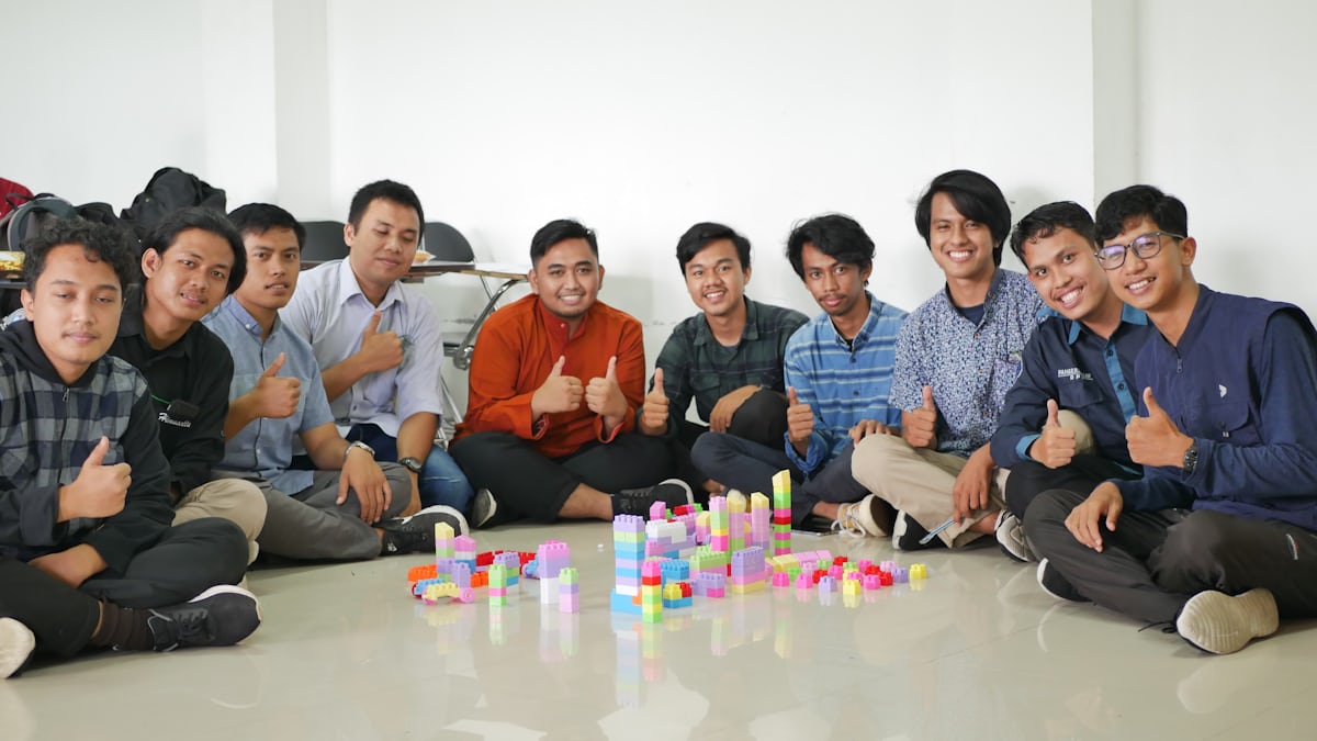 Team collaboration and brainstorming session